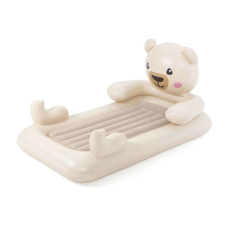 Bestway 1-Person Inflatable Teddy Bear Air Bed for Kids (188 x 109 x 89 cm)