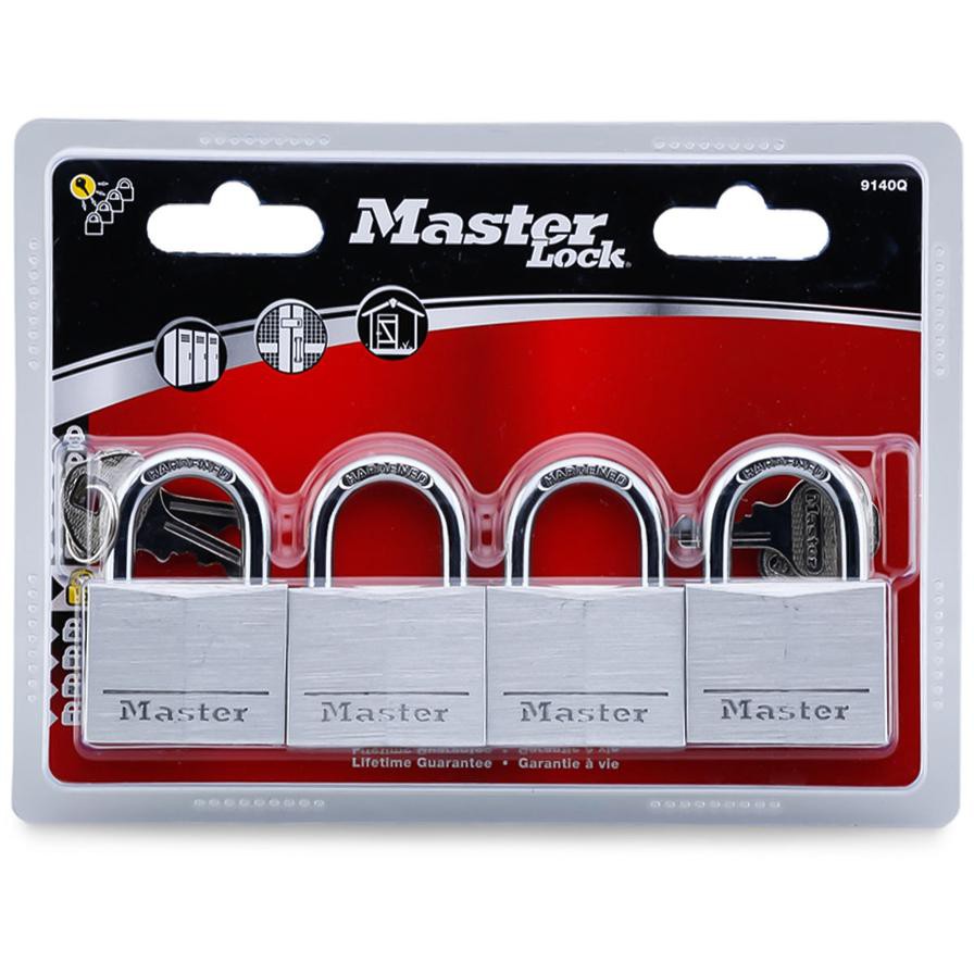 Master Lock Aluminum Padlock (4 cm, Pack of 4)