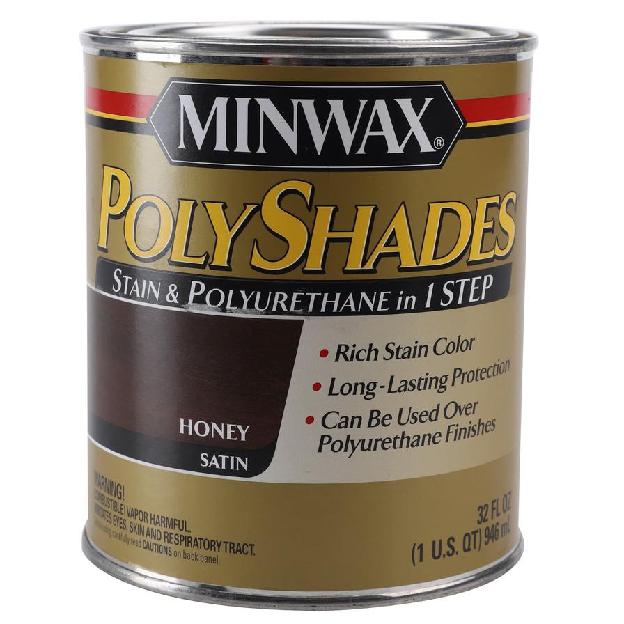 Minwax PolyShades Stain & Polyurethane Honey Satin (480 ml)