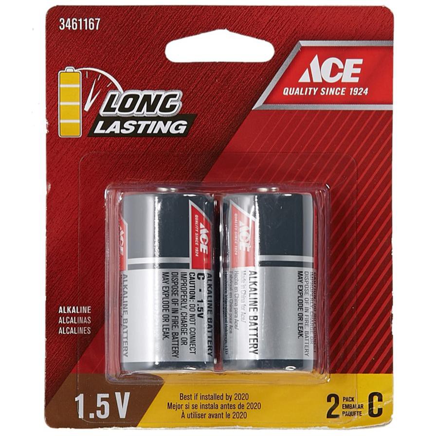 ACE C Alkaline Batteries (Pack of 2, 1.5V)