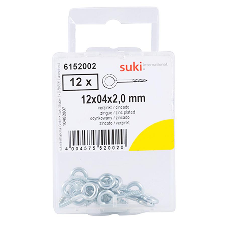 Suki Round Head Eye Screw (2 mm, Pack of 12)