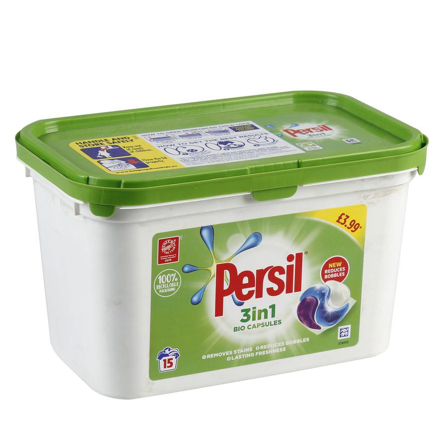 Persil 3-in-1 Bio Washing Capsules Tub (15 Pc.)