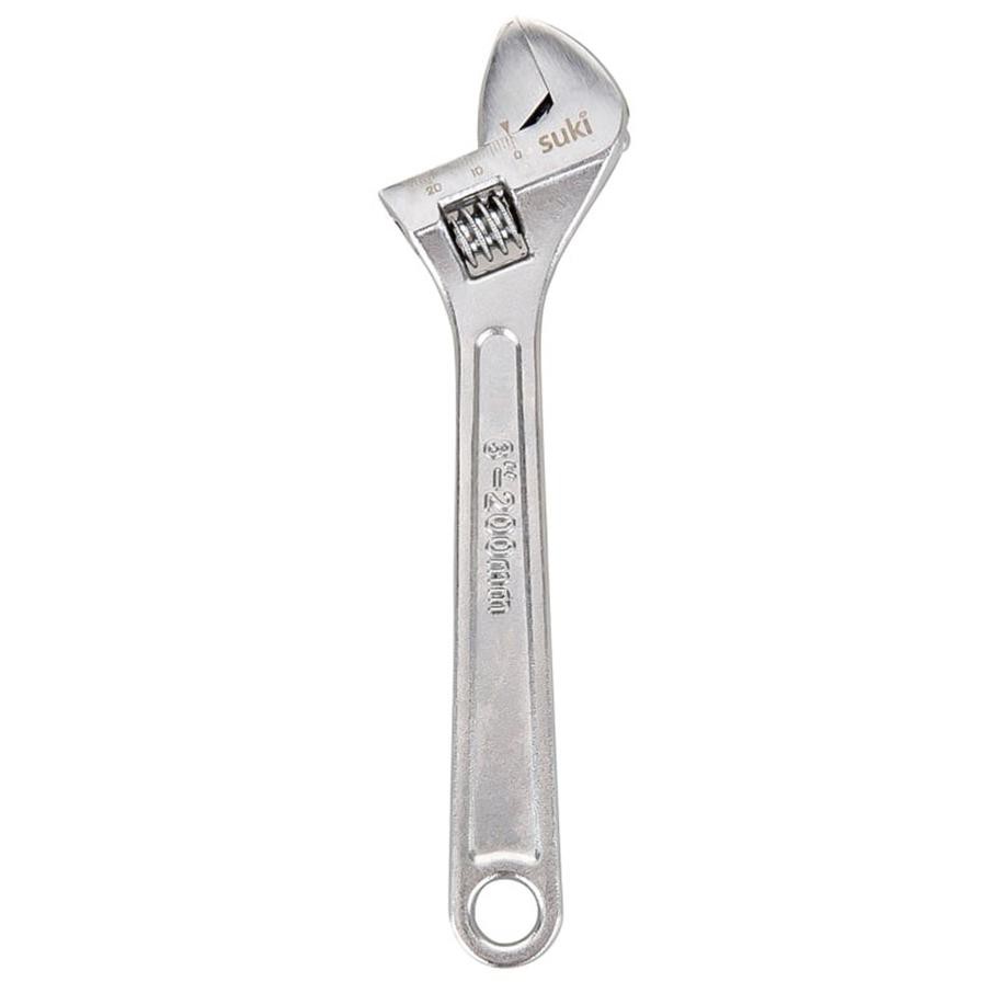 Suki Carbon Steel Adjustable Wrench (200 mm)