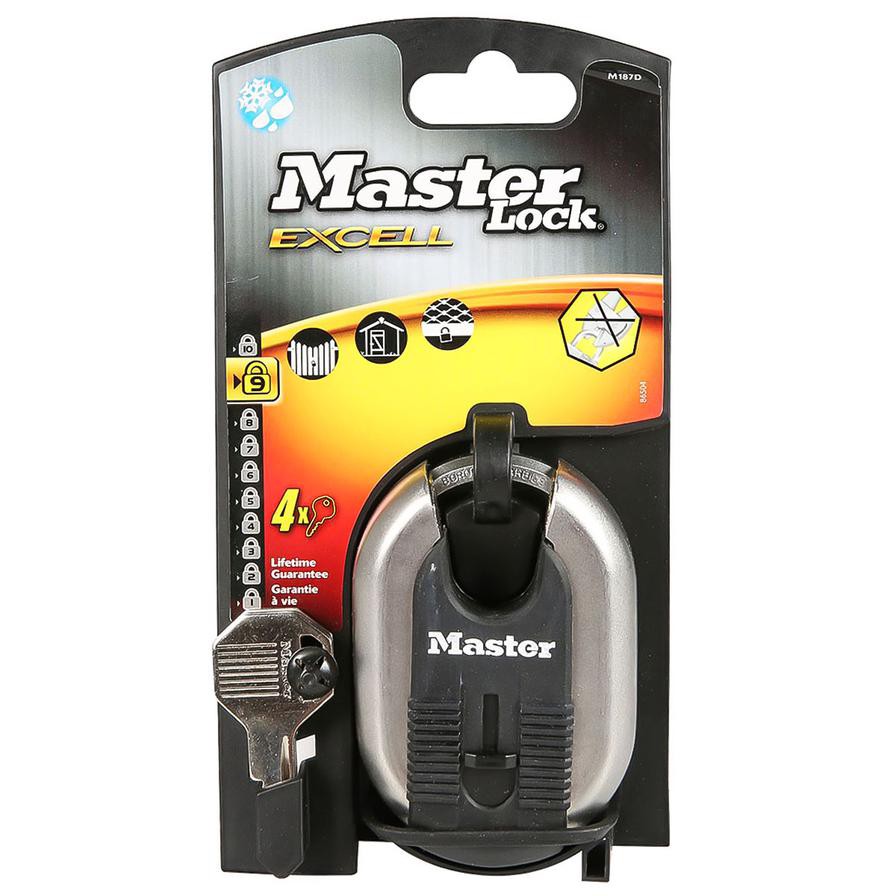 Master Lock Excell Octagonal Closed Shackle Padlock (60 mm)