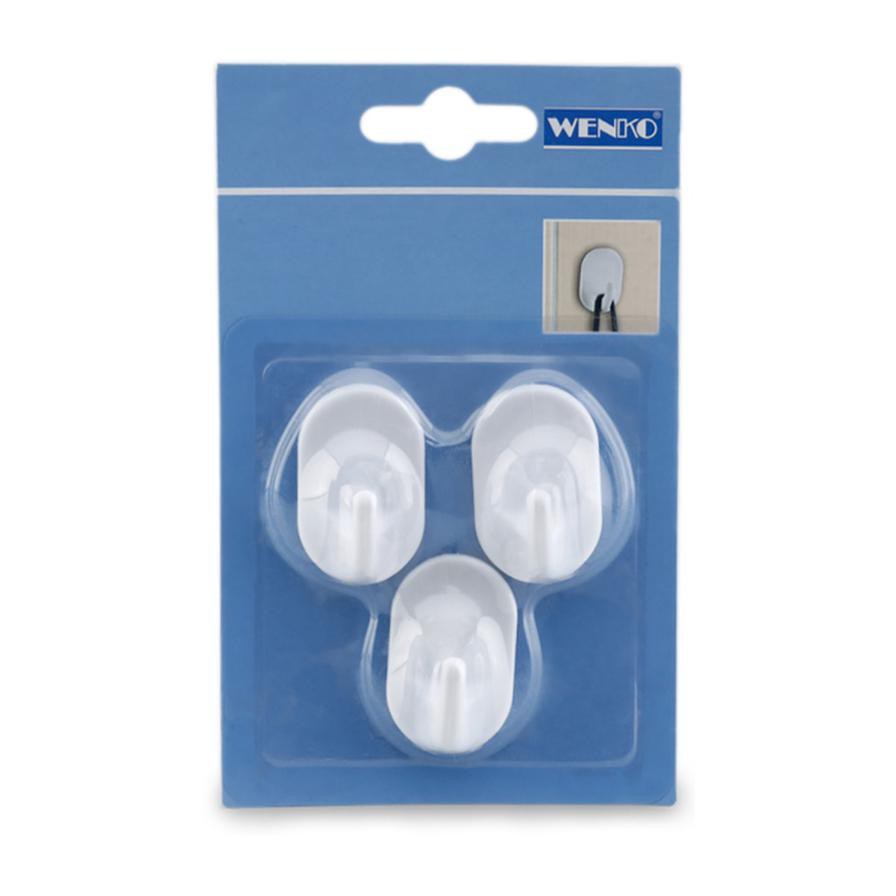 Wenko Oval Shaped Hooks (Pack of 3)