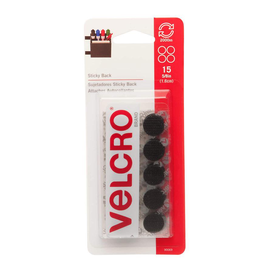 Velcro Sticky Back Fastener Coin Pack (1.6 cm)