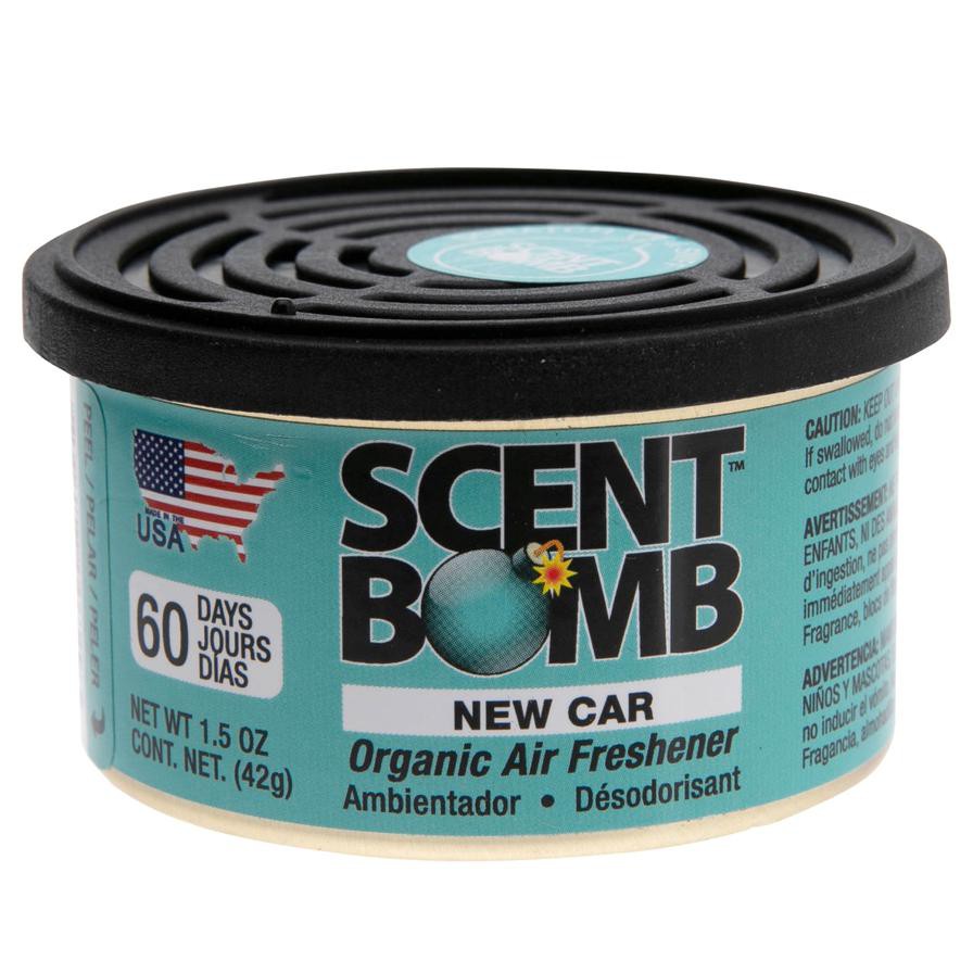 Scent Bomb Car Organic Air Freshener, New Car (42 g)