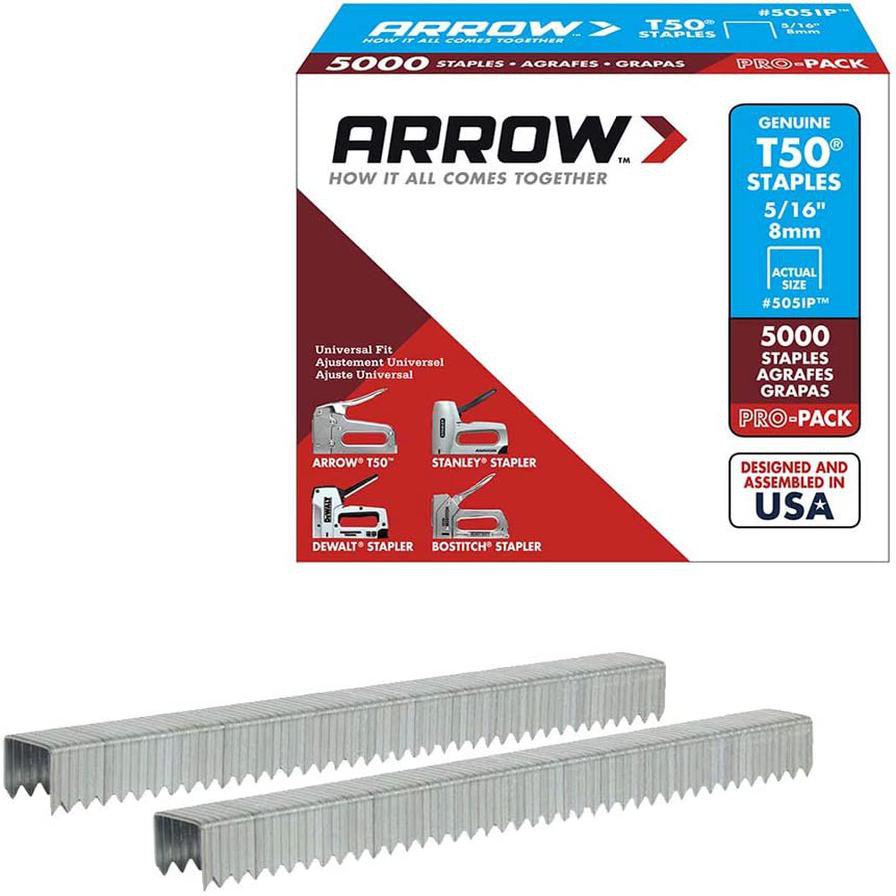 Arrow Staples, T50 (8 mm, 5000 pcs)