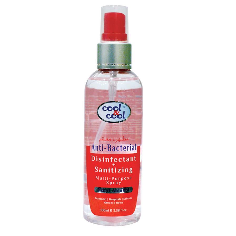 Cool & Cool Disinfectant & Sanitizing Multipurpose Spray (100 ml)