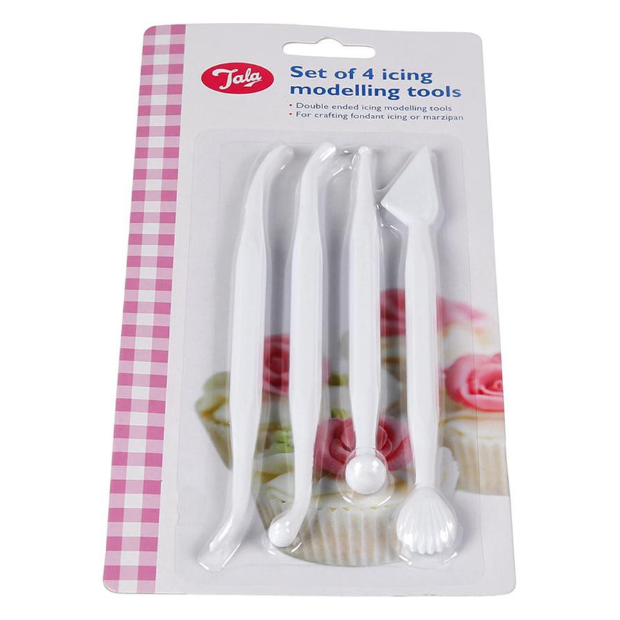 Tala Icing Decorating Tools (Set of 4, White)