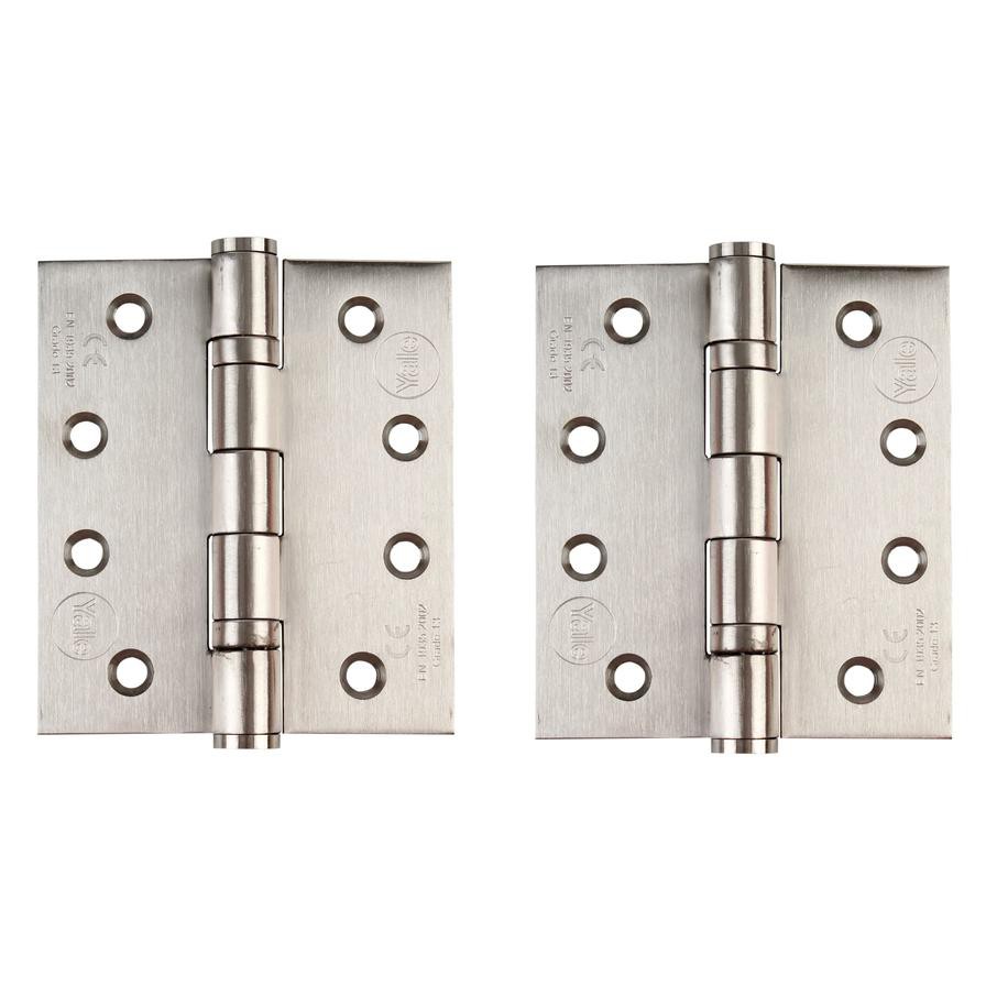 Yale Stainless Steel Ball Bearing Butt Hinge, SS304 (10.16 x 8.89 x 0.3 cm)