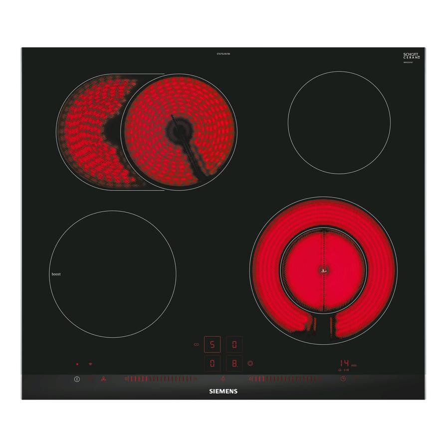 Siemens 4-Zone iQ300 Built-In Ceramic Hob, ET675LNV1M