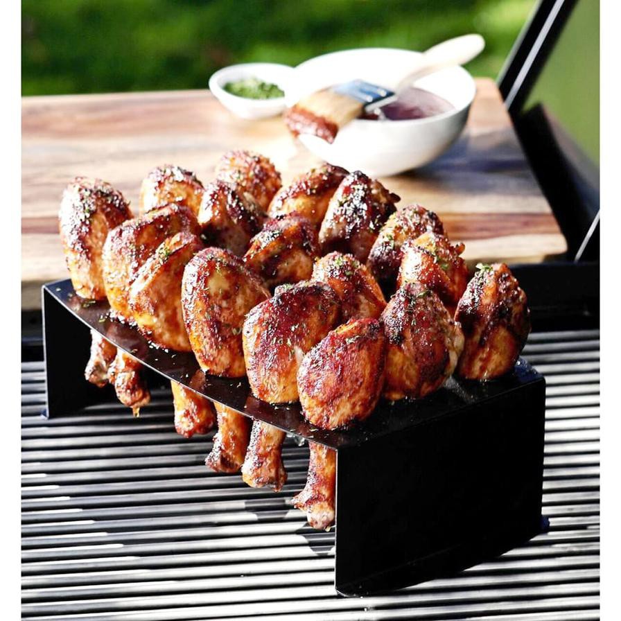 Nordic 365 Chicken Leg Griller And Jalapeno Roaster (19 x 34 cm, Black)