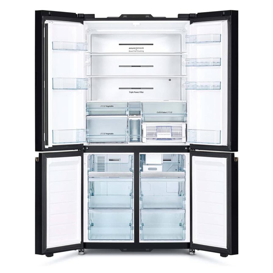 Hitachi Freestanding French Door Bottom Freezer, RWB720VUK0GBK (720 L)