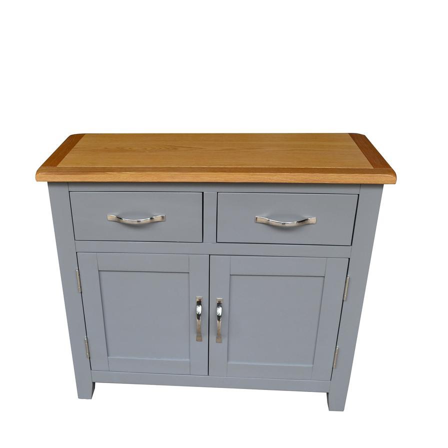 Harrogate MDF & Oak Sideboard W/Drawers (80 x 33 x 70 cm, Small)