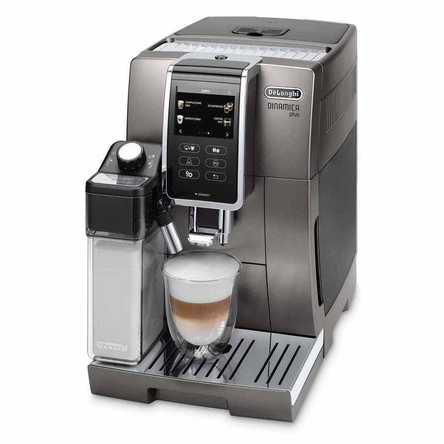 DeLonghi Dinamica Plus Automatic Coffee Machine, ECAM370.95.T (1.8 L)