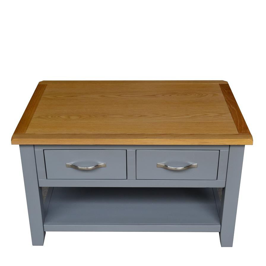 Harrogate MDF & Oak Coffee Table (80 x 55 x 47 cm)