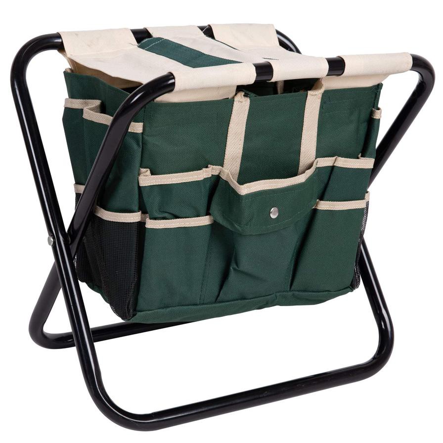 MintCraft Folding Garden Stool W/Detachable Canvas Bag