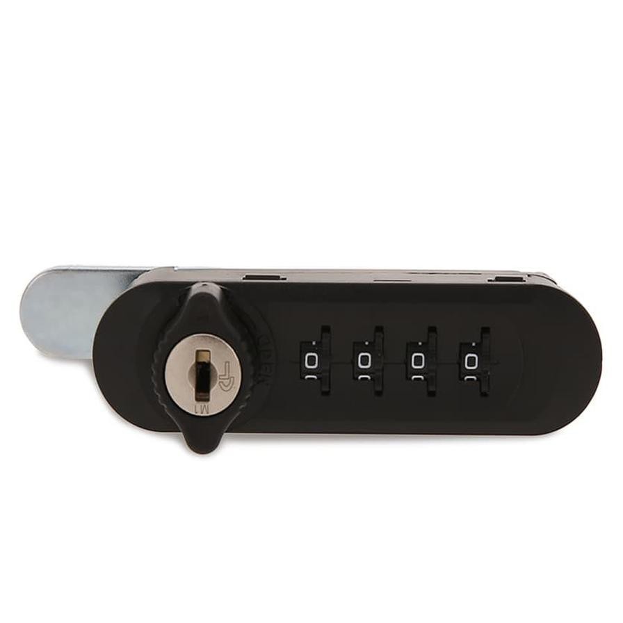 Hettich Combination Lock with Bolt Key Right (Black)