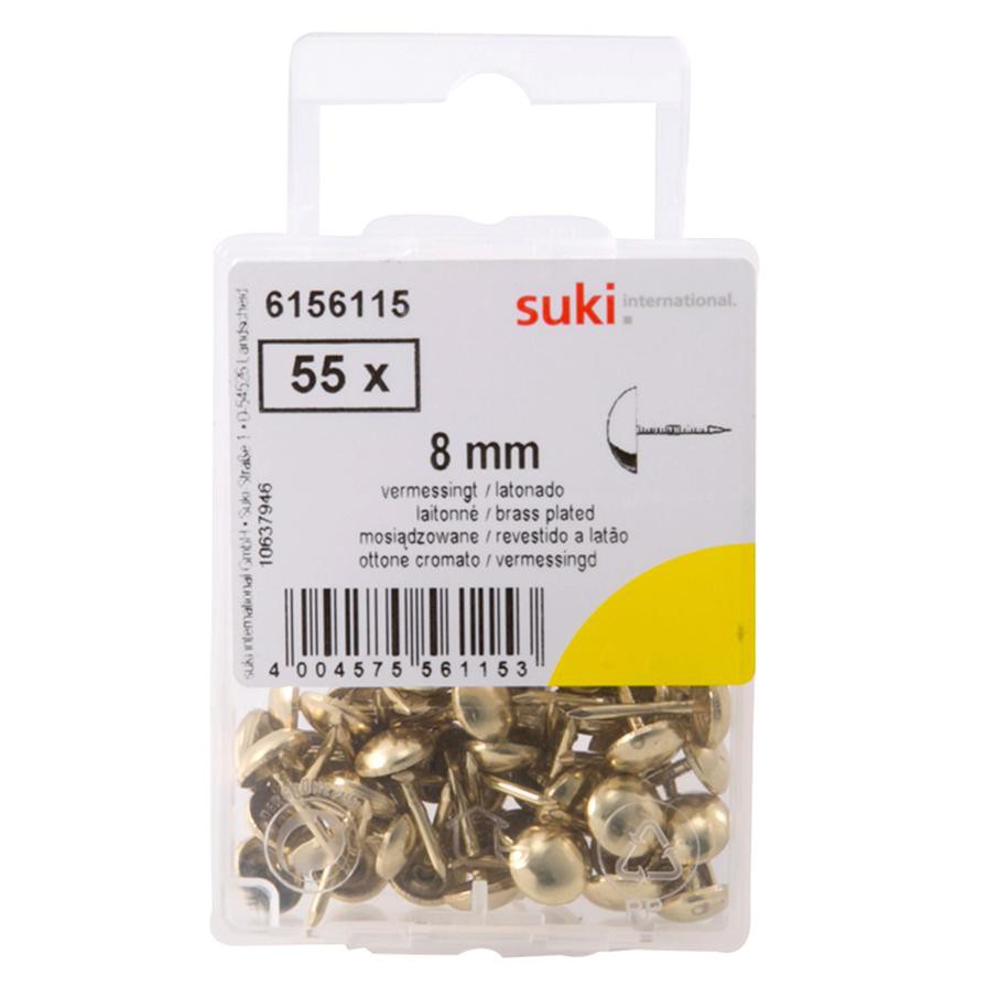 Suki Steel Upholstery Nails (0.8 cm, Pack of 55)