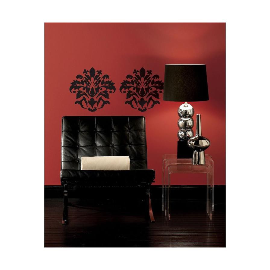 RoomMates Damask Peel & Stick Wall Decals - Black