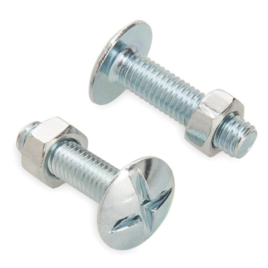 Suki Slotted Machine Screw (20 mm, Pack of 6, Silver)