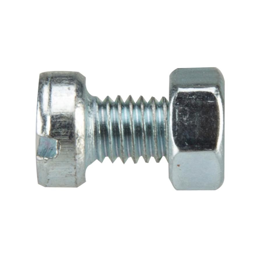 Suki Zinc-Plated  Slotted Flat-Head Countersunk Machine Screws (M5 x 10 mm, Pack 12)