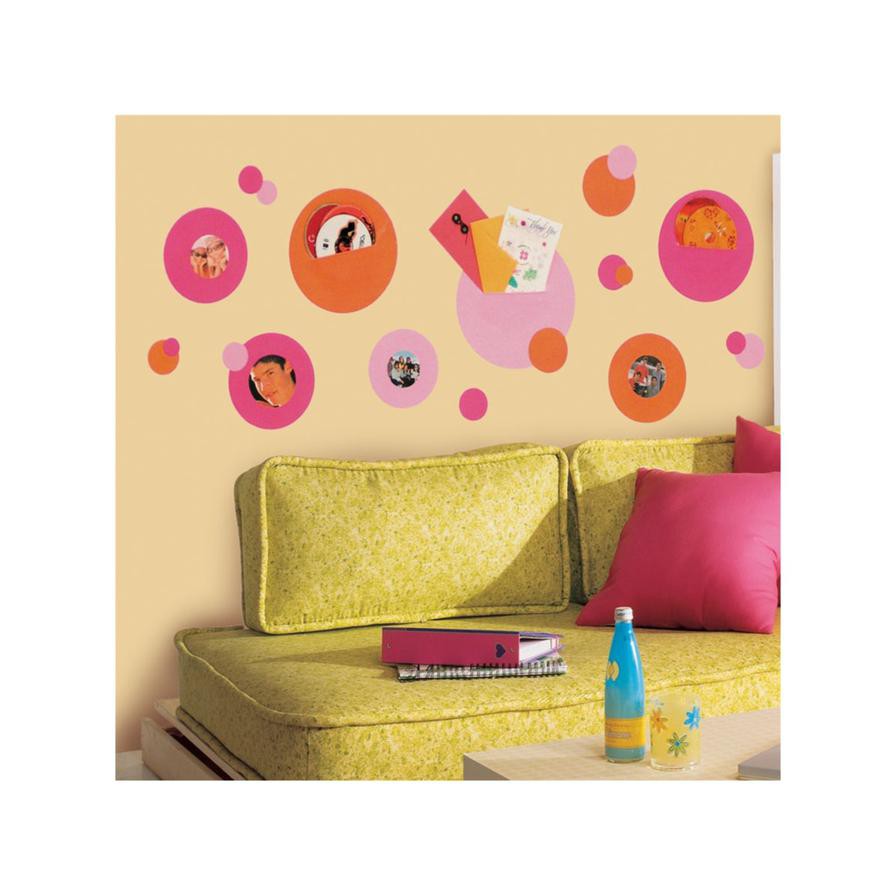 RoomMates Pink & Orange Wall Pocket Decals