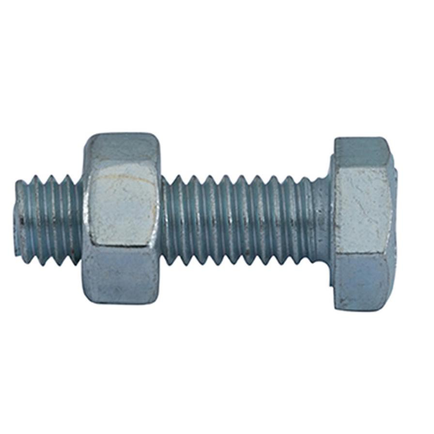 Suki DIN 558 Hex Zinc-Plated Steel Screws (M6 x 20 mm)