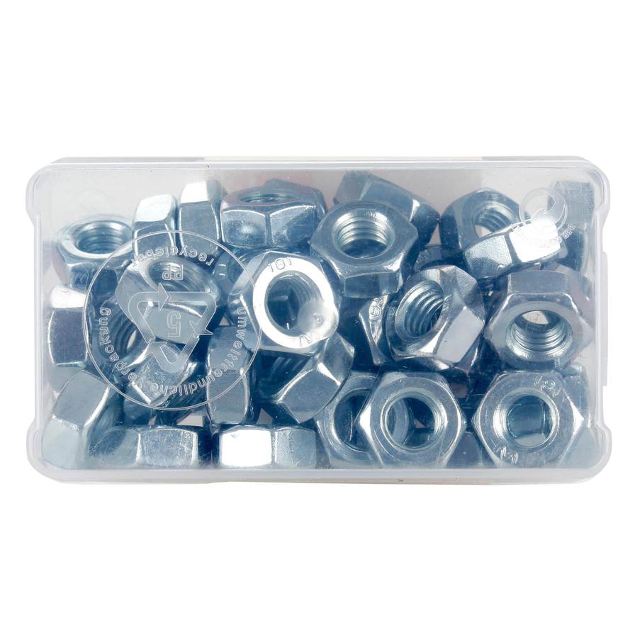 Suki M10 Steel Hex Nut Pack (50 Pc.)