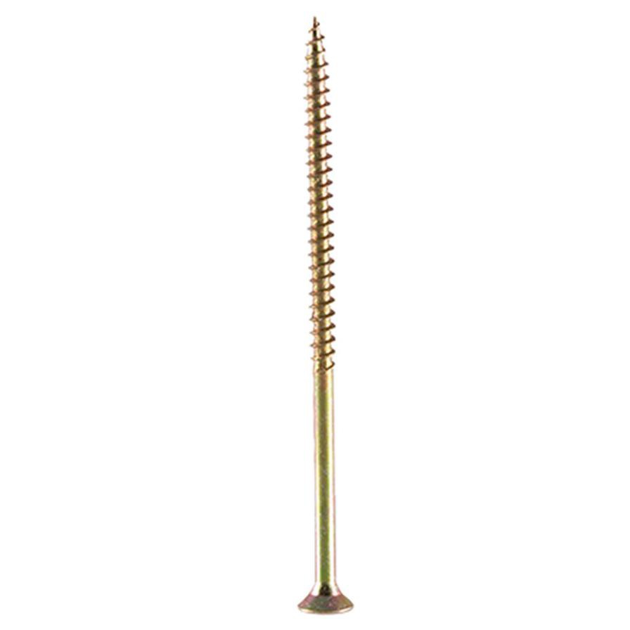 Suki Oval-Head Chipboard Screws (6 x 120 mm, Yellow)