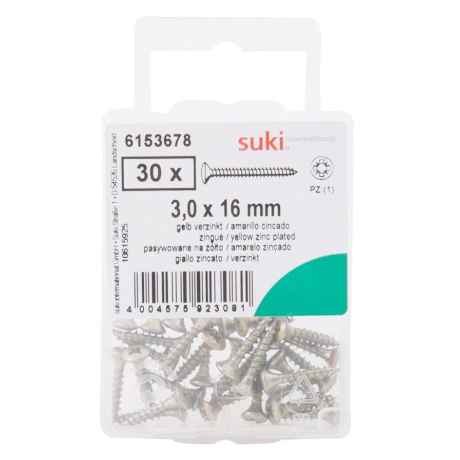 Suki Chipboard Screws (30 x 16 mm)