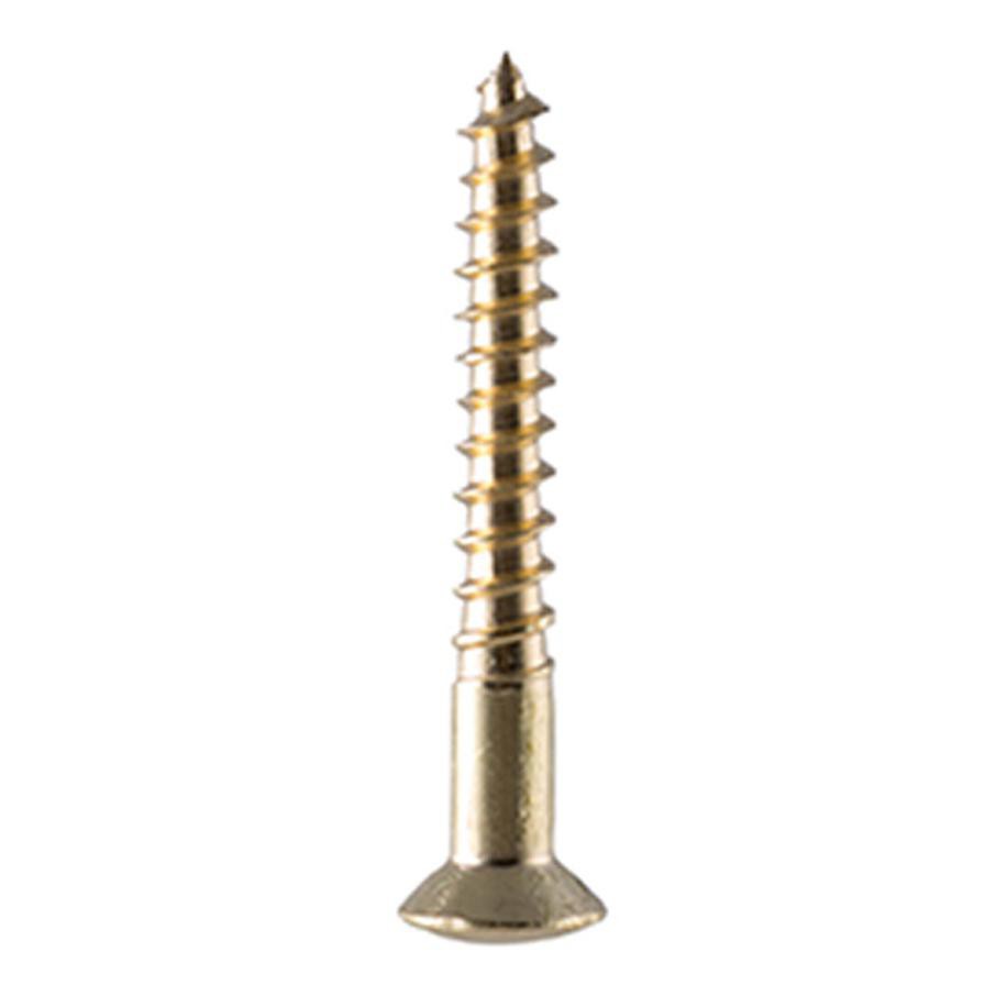 Suki Brass Pozidriv  Wood Screws (4 x 30 mm, Pack of 100)