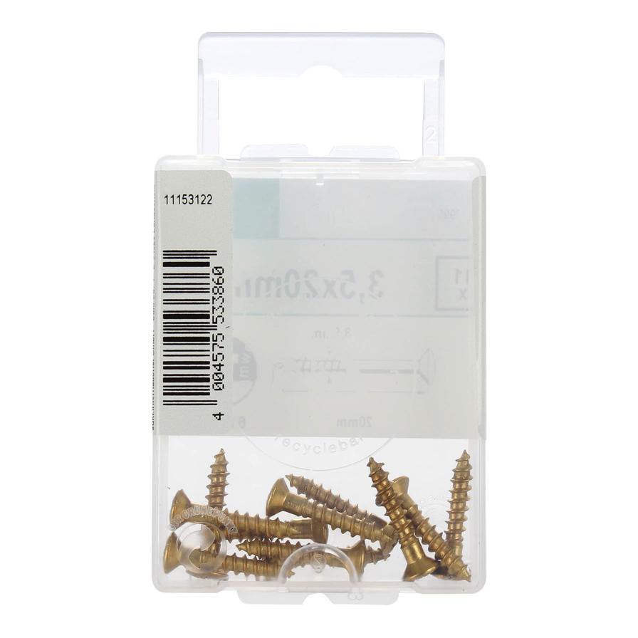 Suki Wood Screws Pack (3.5 x 20 mm, DIN 7995, 11 Pc.)