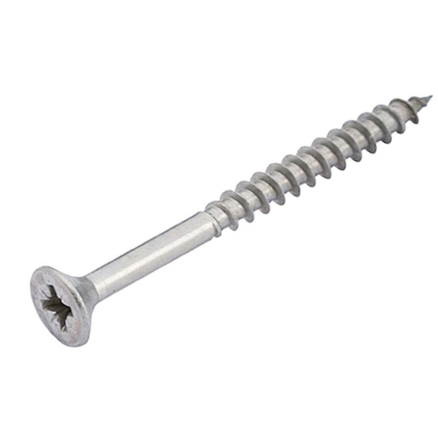 Suki Stainless Steel Pozidriv Recess Chipboard Screws (4.5 x 50 mm, Pack of 10)