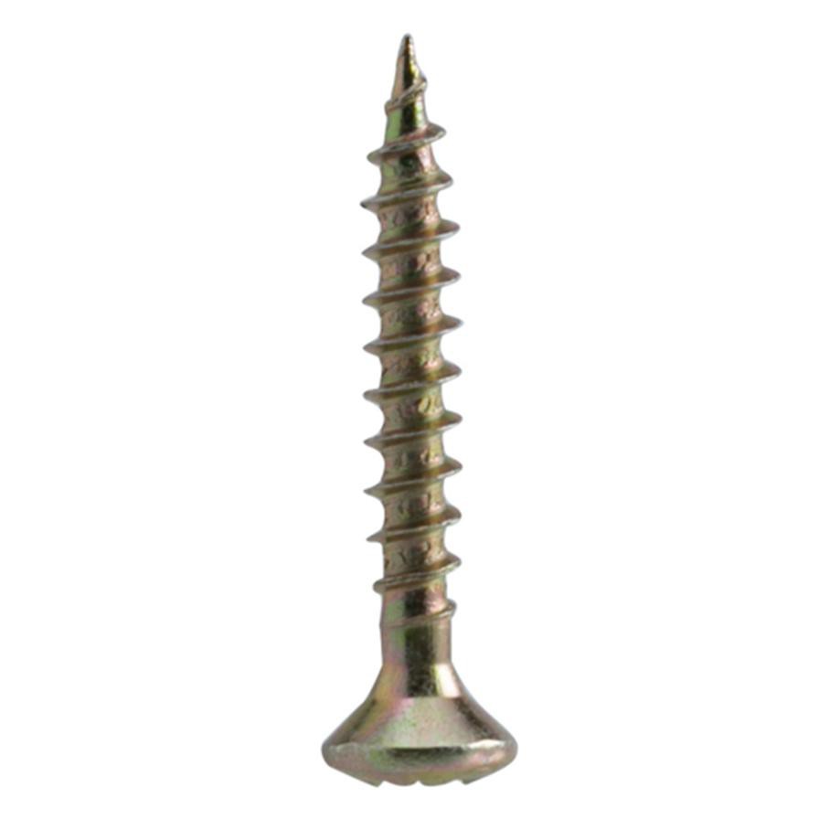 Suki Zinc Oval-Head Chipboard Screws (3.5 x 25 mm, Pack of 16)