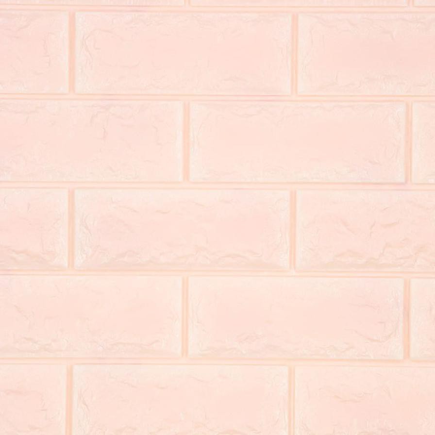 Polycell Foam Brick Wall Wallcovering (75 x 66 cm, Pink)