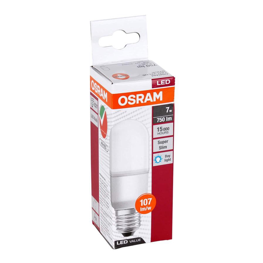 Osram LED Screw Bulb Pack (7 W, Day Light, 3 Pc.)