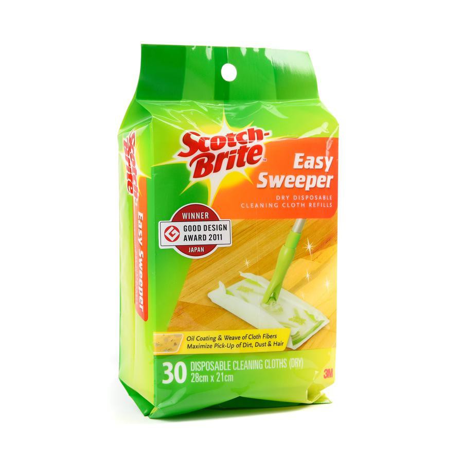 3M Scotch-Brite Easy Sweeper Refill (28 x 21 cm, Pack of 30)