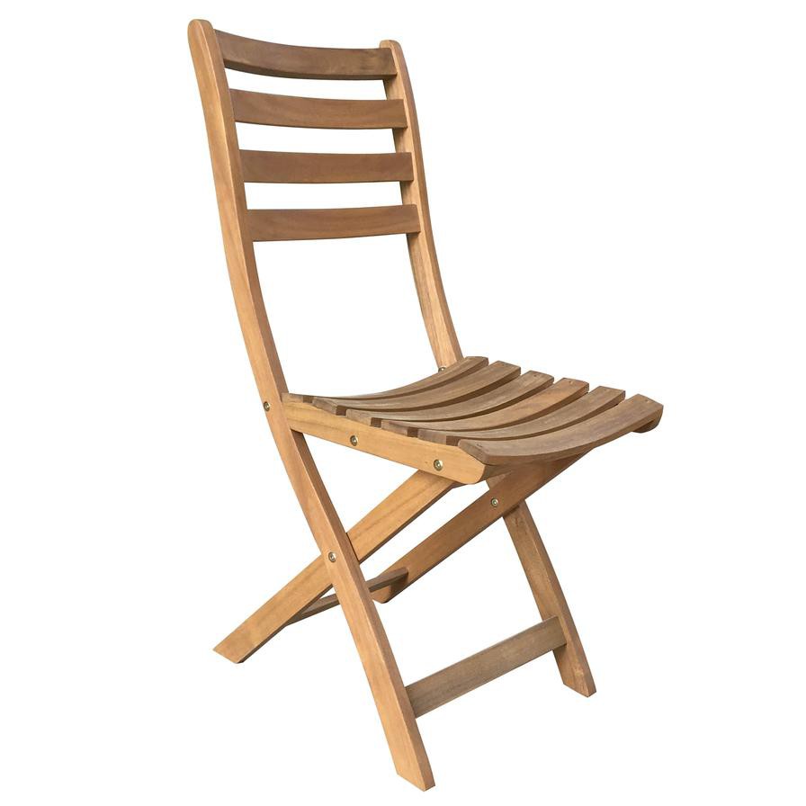 THB Eucalyptus Wood Folding Chair Generic (37 x 58 x 86.5 cm, 2 Pc.)