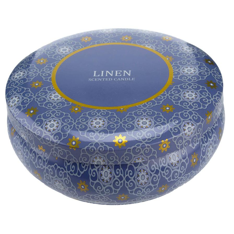 Aura Myst Boho Tin Candle (312 g, Linen)