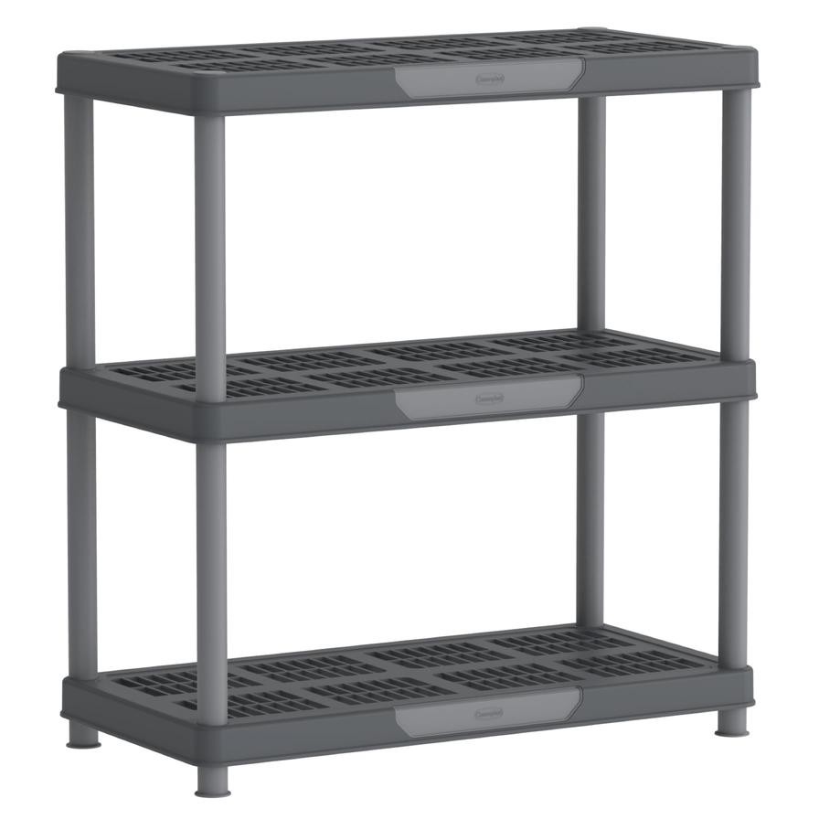 Cosmoplast Plastic 3-Tier Shelving Rack (90 x 45 x 98 cm)