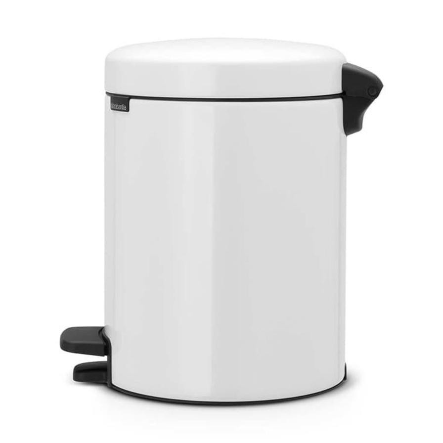 Brabantia NewIcon Pedal Bin (20.5 x 29.1 cm, 5 L, White)