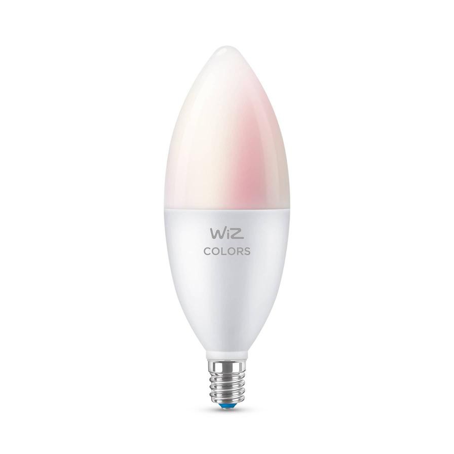 Wiz Wi-Fi C37 E14 LED Candle Bulb (3.9 W, Colored, 3 Pc. Bundle)