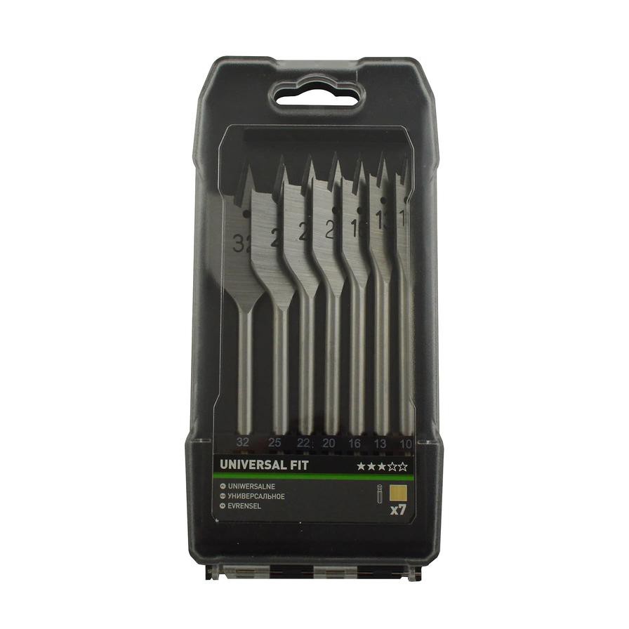 Universal Flat Wood Drill Bit Set (8 Pc.)