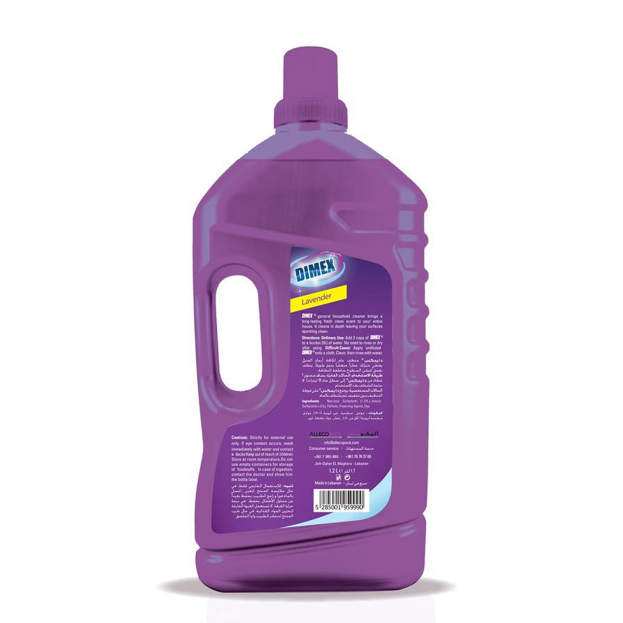 Dimex General Household Liquid Cleaner, Lavender (1200 ml)