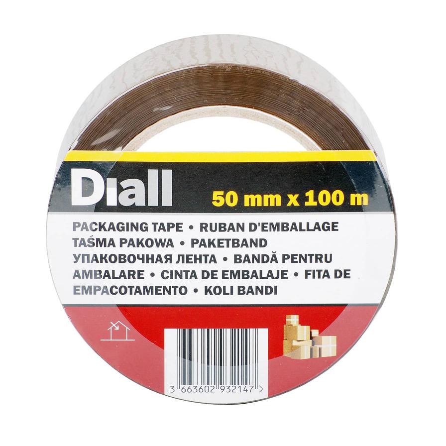 Diall Single-Sided Packaging Tape (50 mm x 100 m)