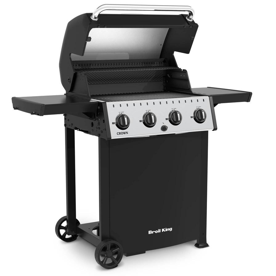 Broil King Crown Cart Classic 410 4-Burner Gas Grill W/Warming Rack