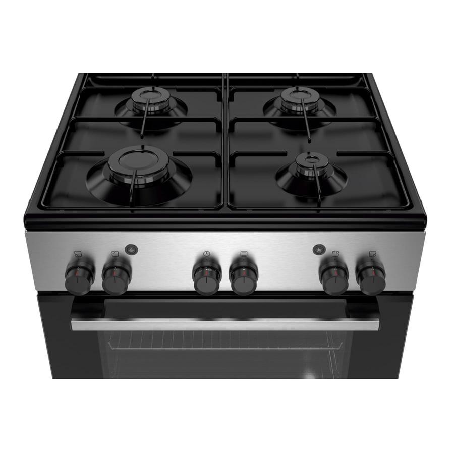 Bosch Serie 2 Freestanding 4-Burner Gas Cooker, HGA120B51M (85 x 60 x 60 cm)