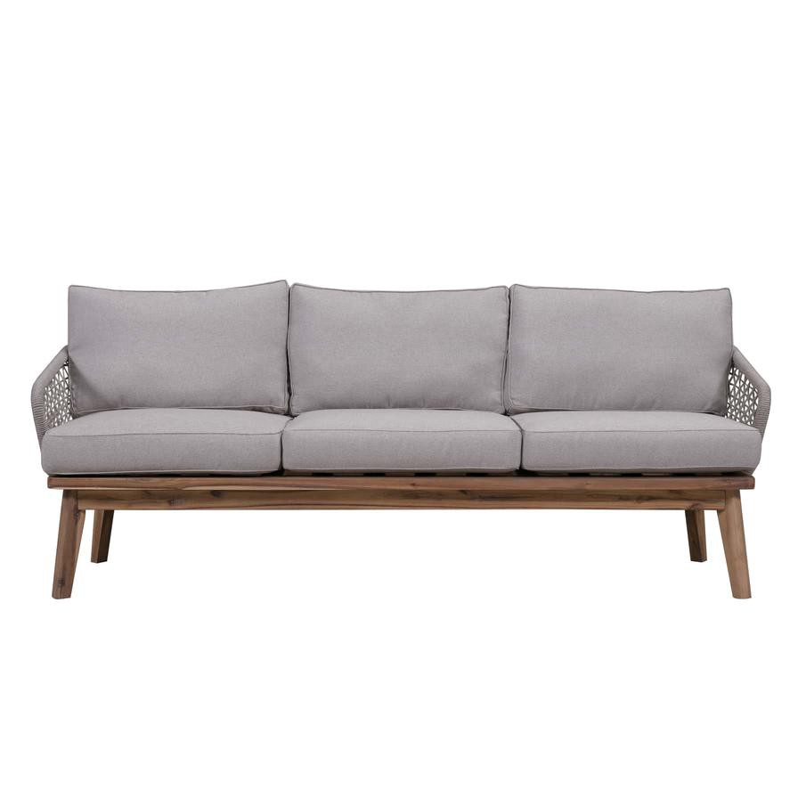 Maine 3-Seater Wood Rope Sofa Generic (203 x 77 x 67 cm)